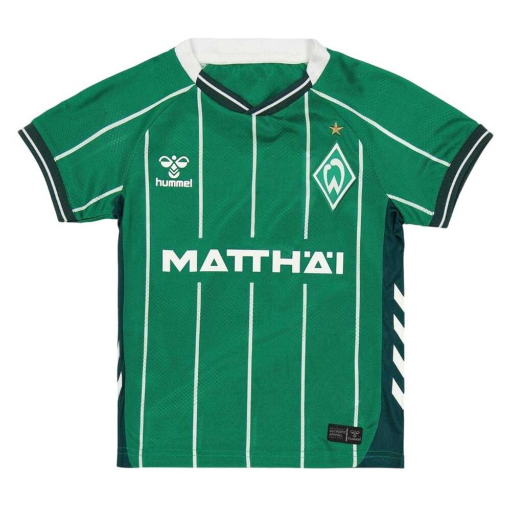 Hummel Childrens/Kids 2025/2026 SV Werder Bremen Short-Sleeved Football Shirt /